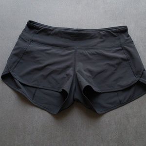 lululemon Black shorts -Size 6 with 4 inch seam